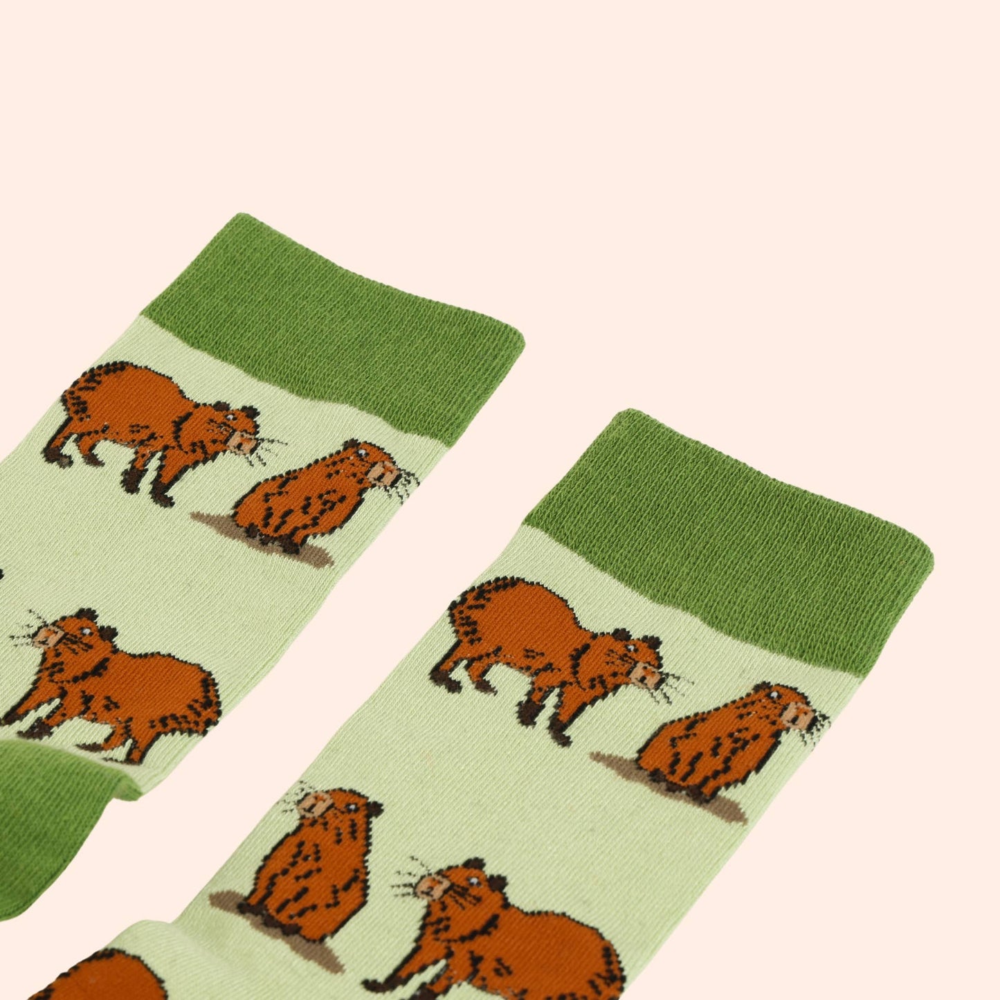 Green Capybara Socks