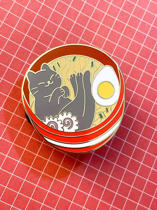 Ramen Cat Hard Enamel Pin