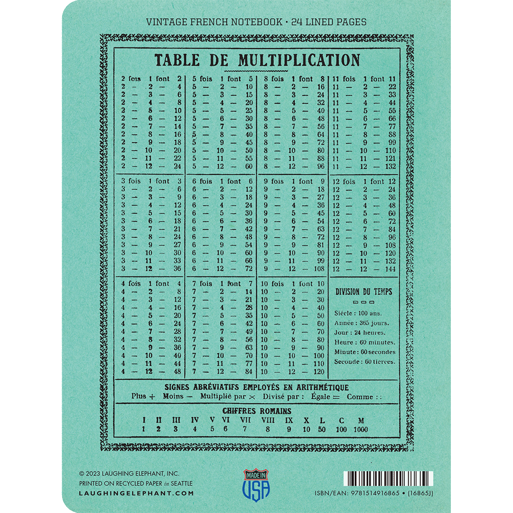 Mucha - Vintage-Style French Notebook