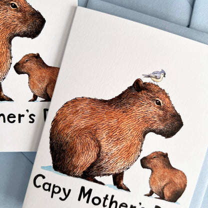 "Capy Mother's Day" Capybara Card