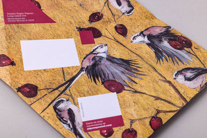 Golden Flight Pigeon Folding Letter Set (Pack of 6)