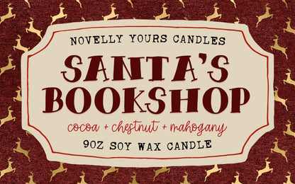 Santa's Bookshop Candle