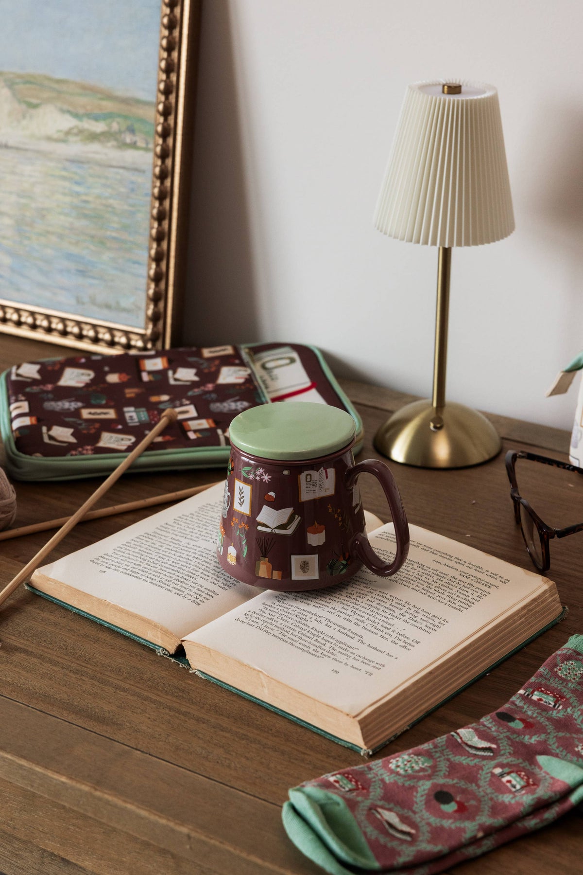 Book Nook Tea Infuser Mug