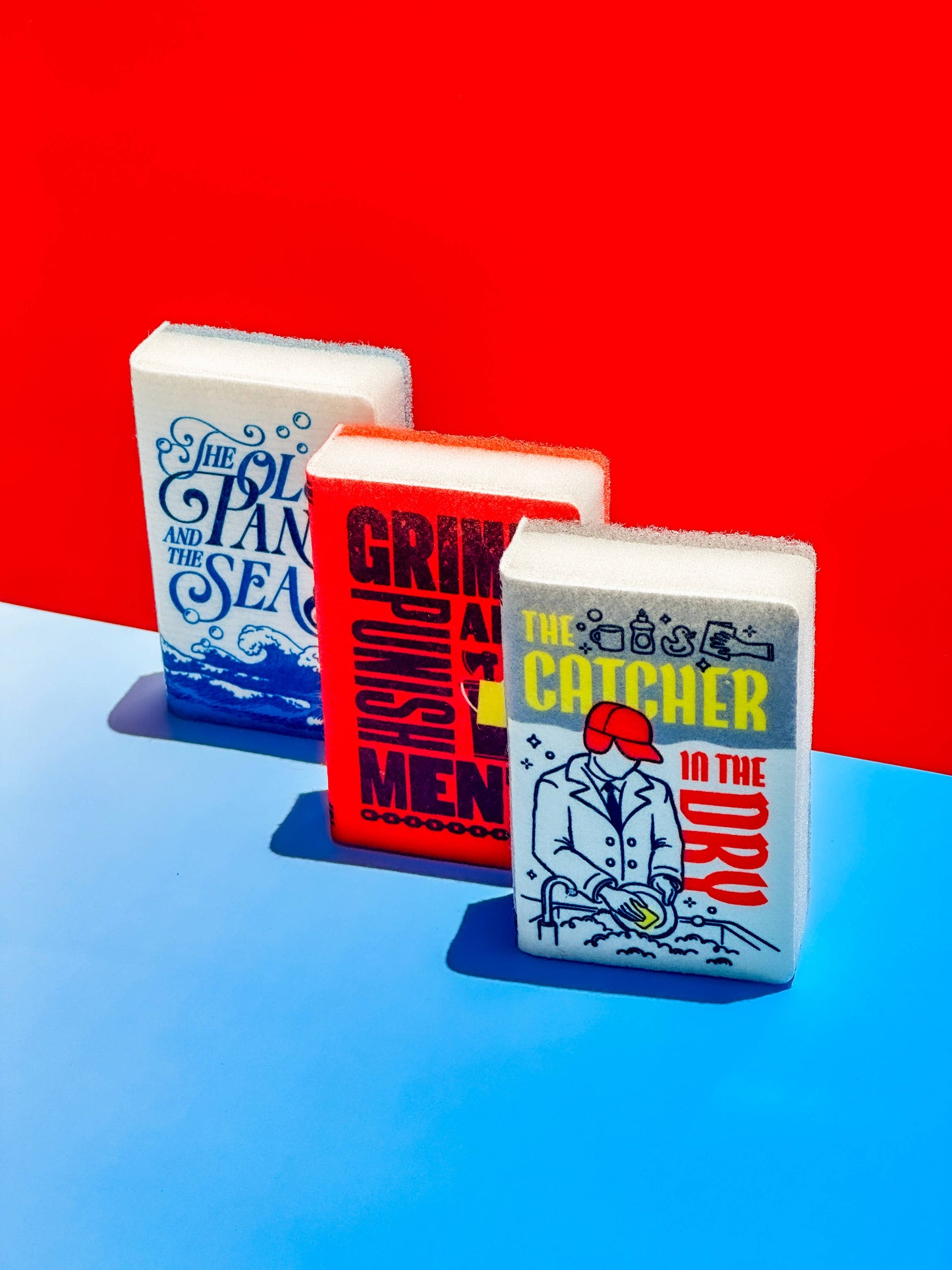 "Neat and Novel Chapter Two" - Set of 3 Punny Book Sponges