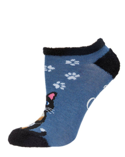 "Need Coffee Right Meow" Low Cut Socks