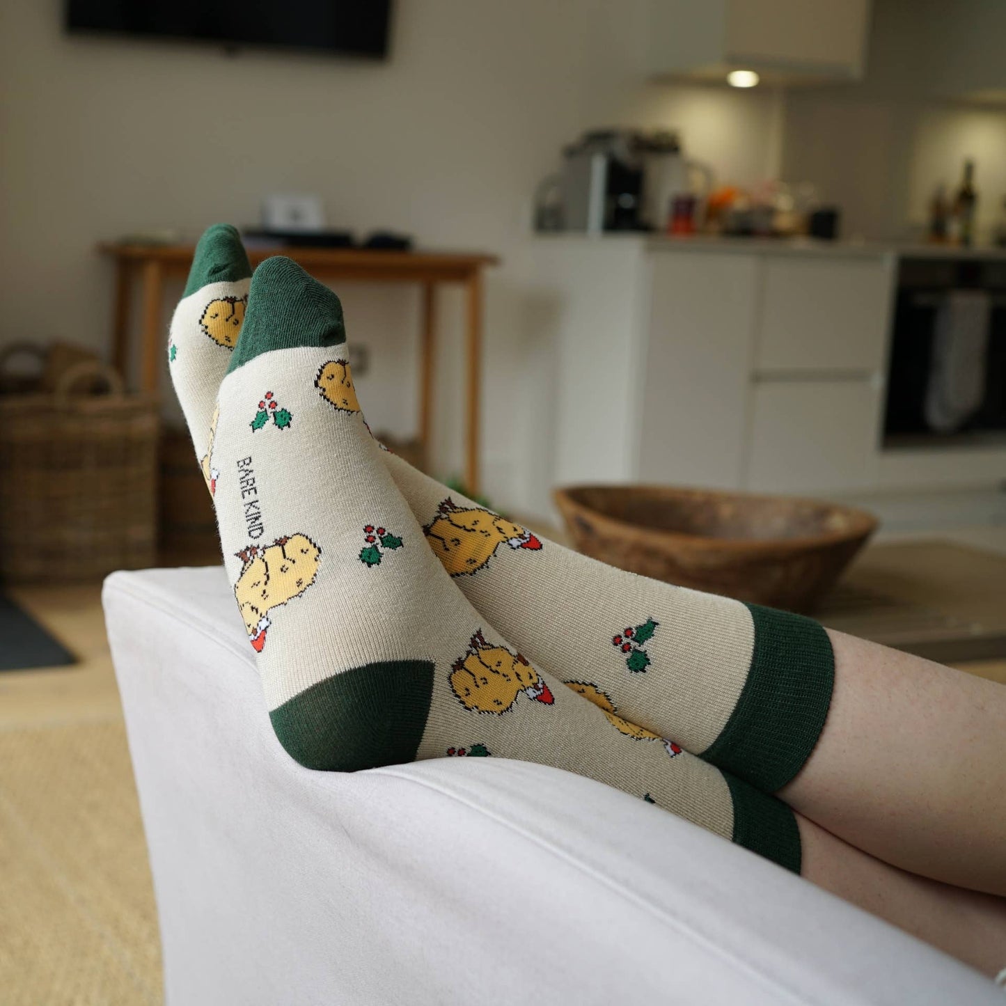 Christmas Capybara Socks