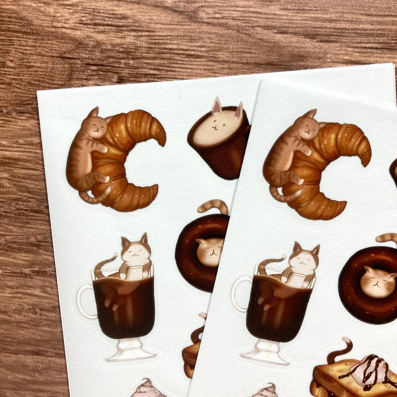 Cat Cafe Washi Sticker Sheet