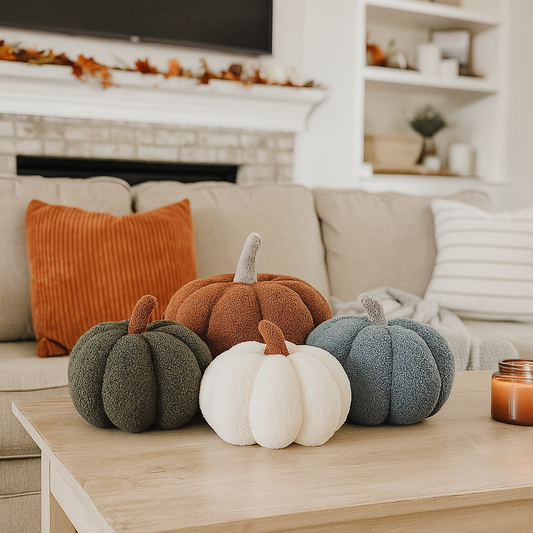Handmade Plush Pumpkin (Fall Decor)