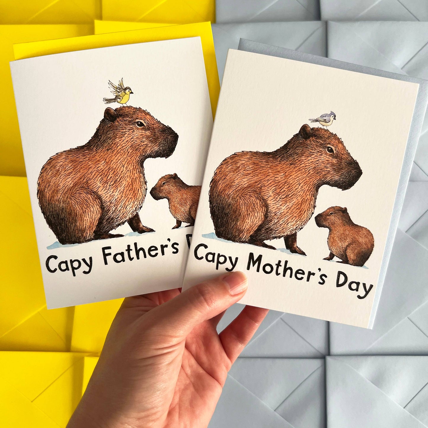 "Capy Father's Day" Capybara Father's Day Card