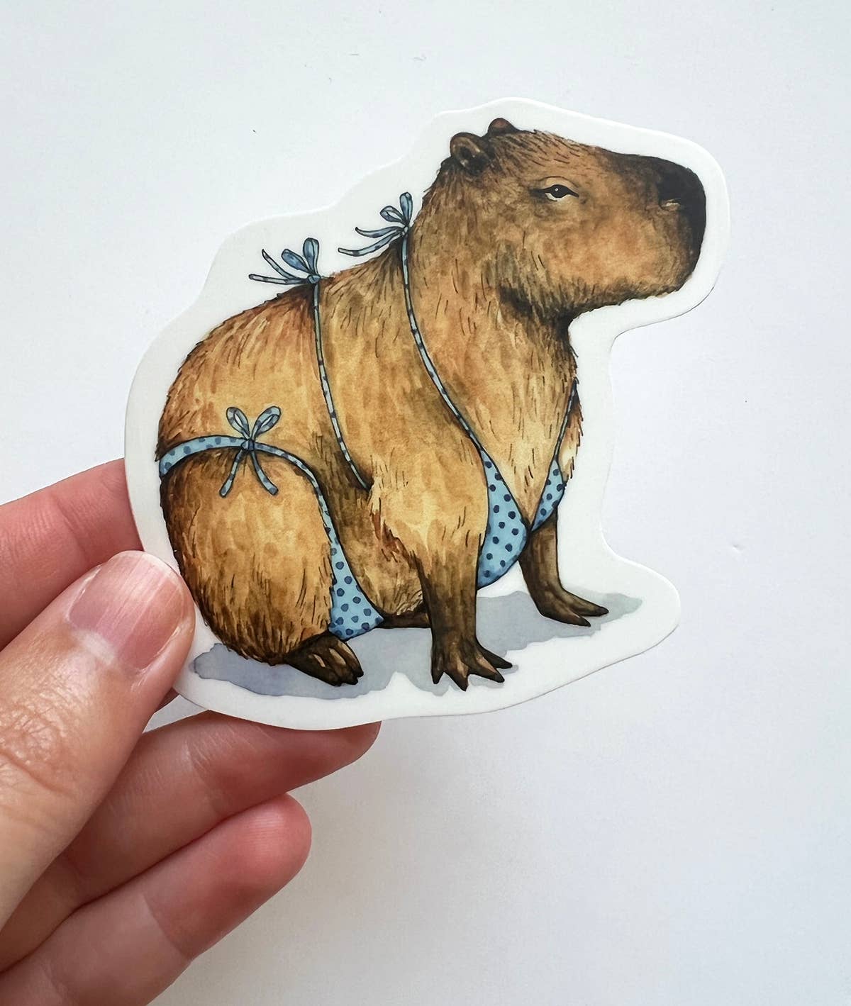 Capybara in Bikini Sticker