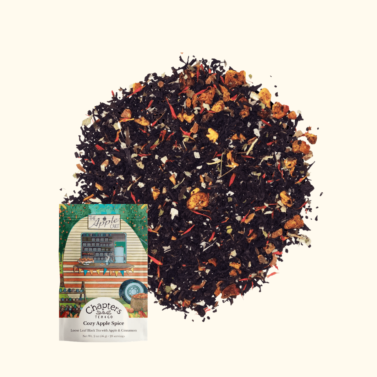 Cozy Apple Spice (Baked Apple Cinnamon Black Tea) 2oz