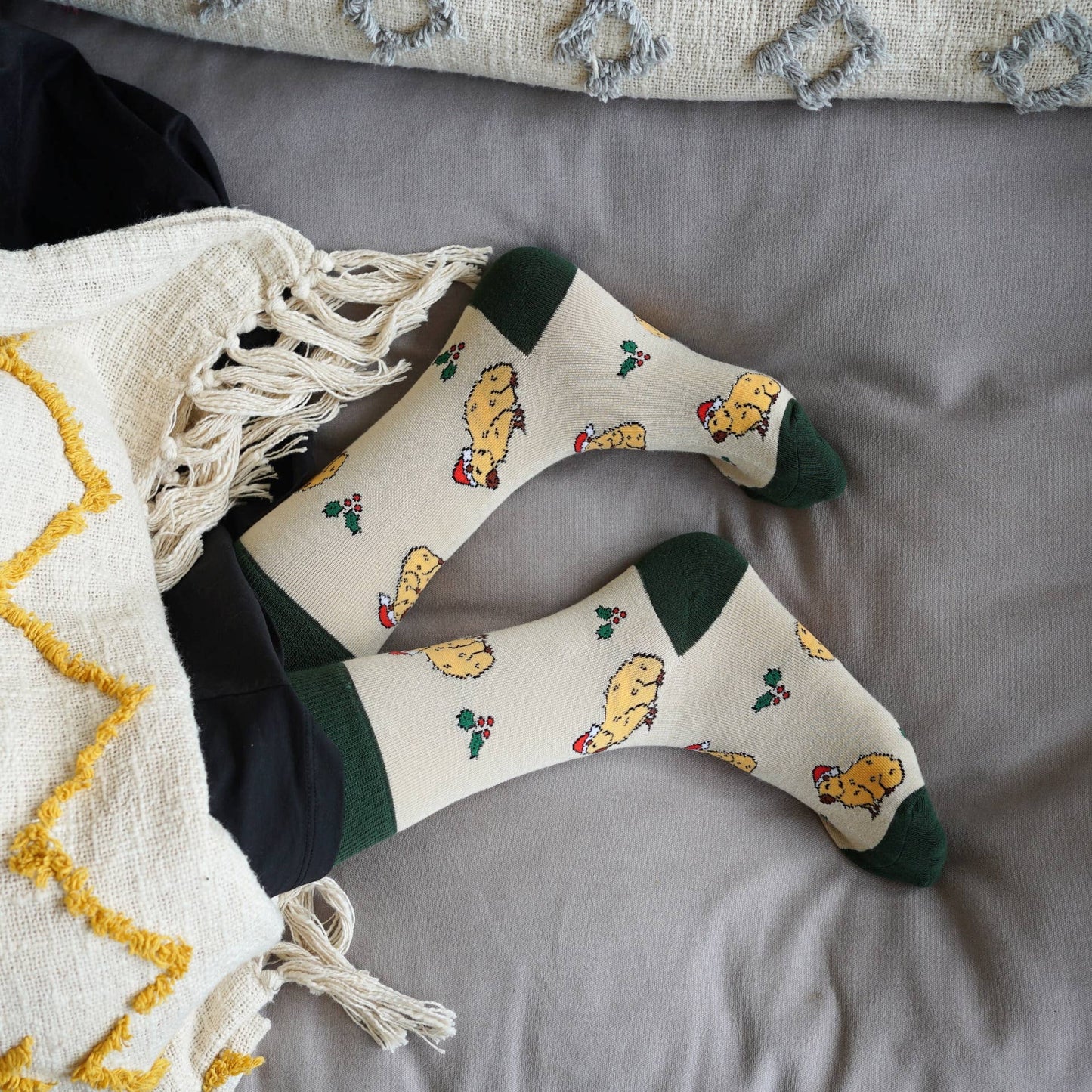 Christmas Capybara Socks