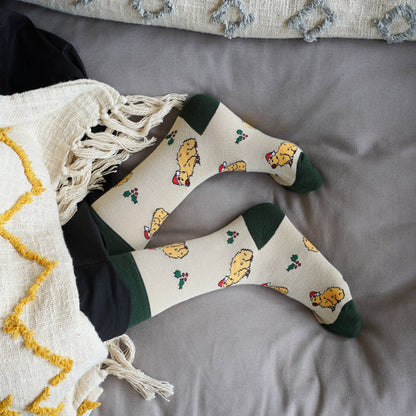 Christmas Capybara Socks