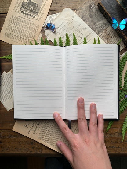 The Grimoire - B6 Vegan Lined Notebook, 120gsm Ivory Paper