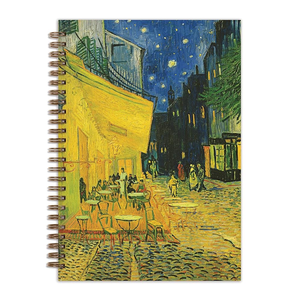 Van Gogh Terrace at Night 7 x 10 Wire-O Journal cover image