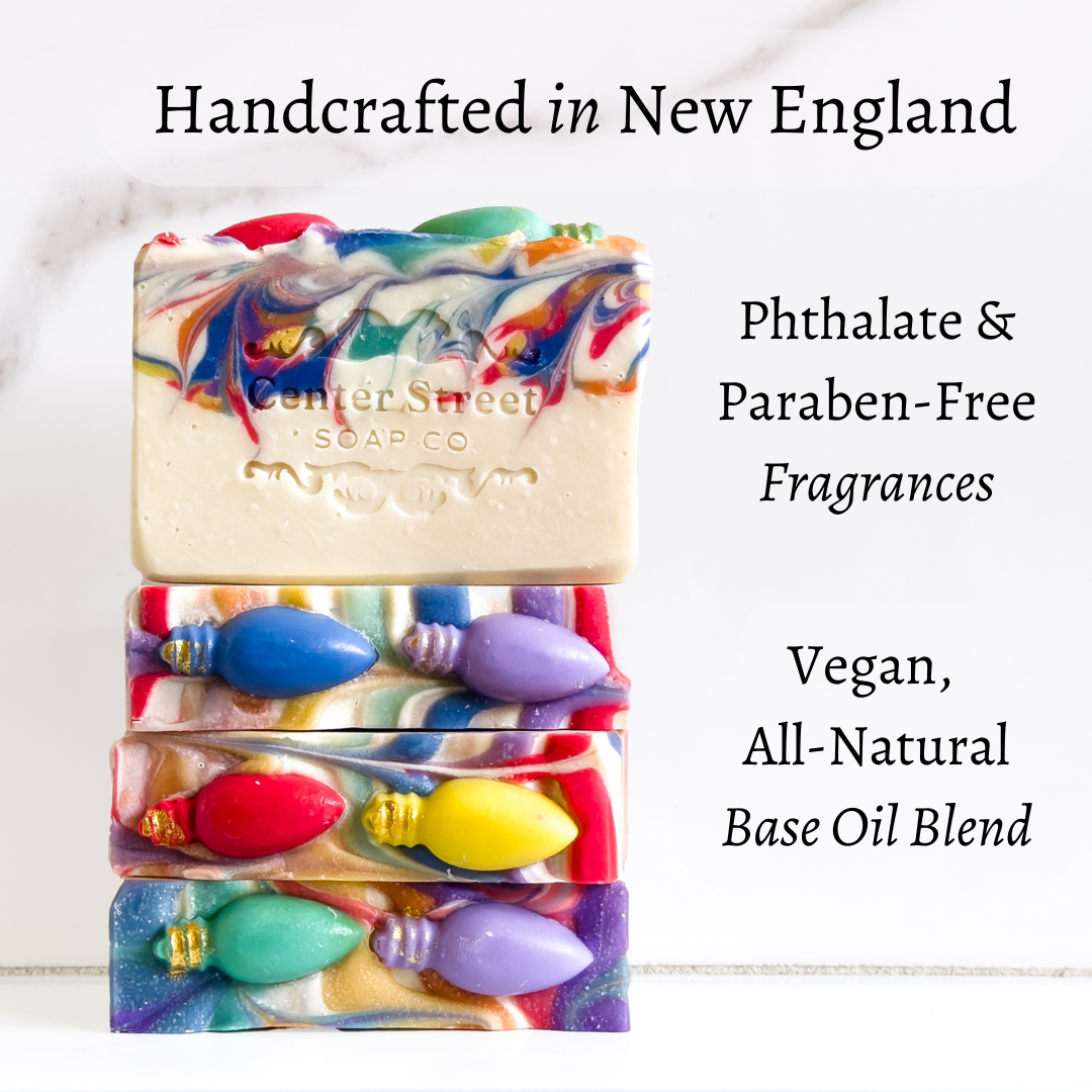 "Deck The Halls" Christmas Handmade Bar Soap