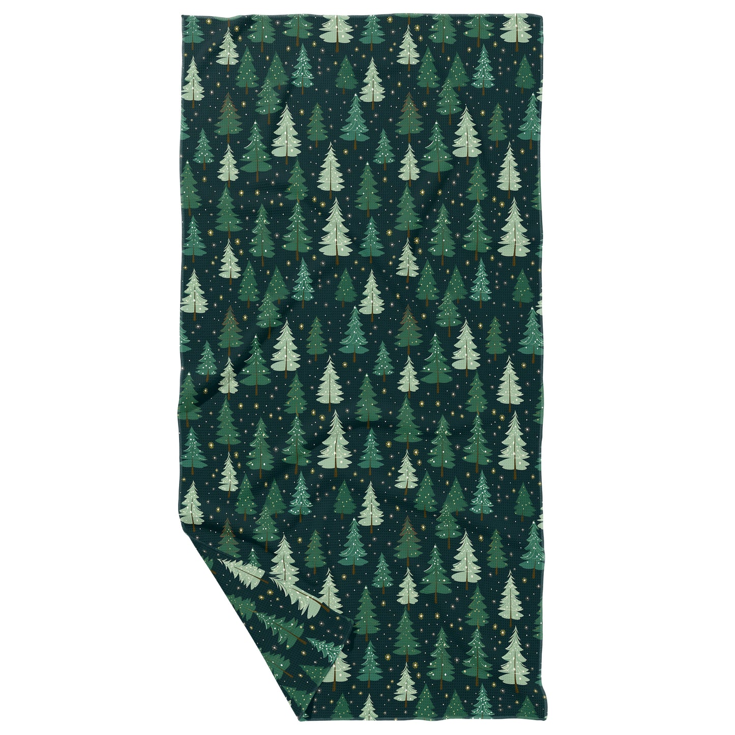 Winter Trees Double Sided Waffle Dish Towel 