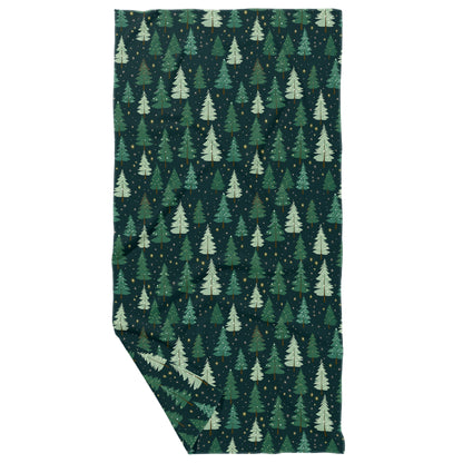 Winter Trees Double Sided Waffle Dish Towel 