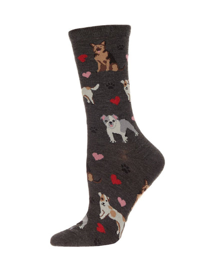 Canine Friends Bamboo Crew Socks