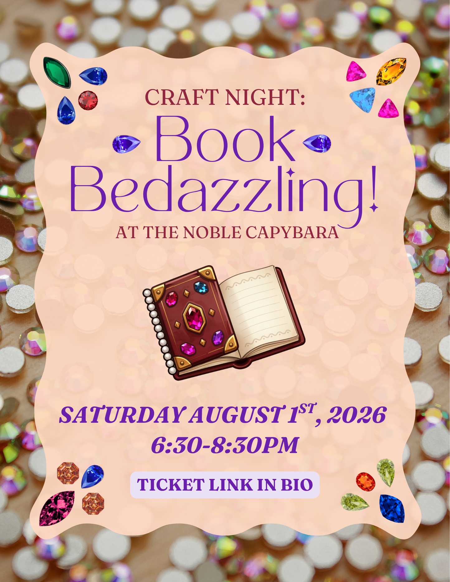 Craft Night: Book Bedazzling! - August 1st