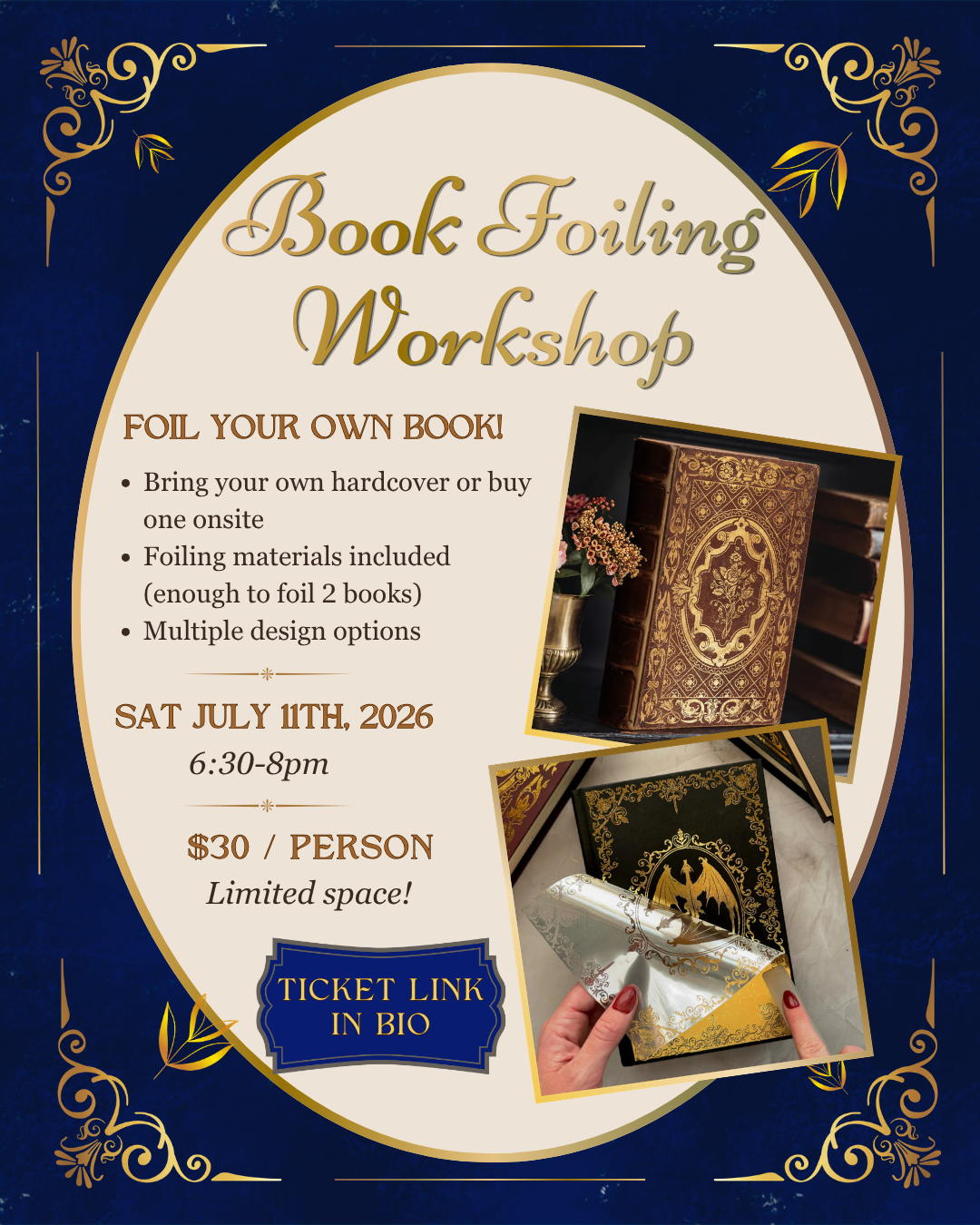 Book Foiling Workshop - July 11th