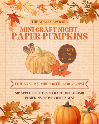 Mini Craft Night: Paper Pumpkins - September 18th