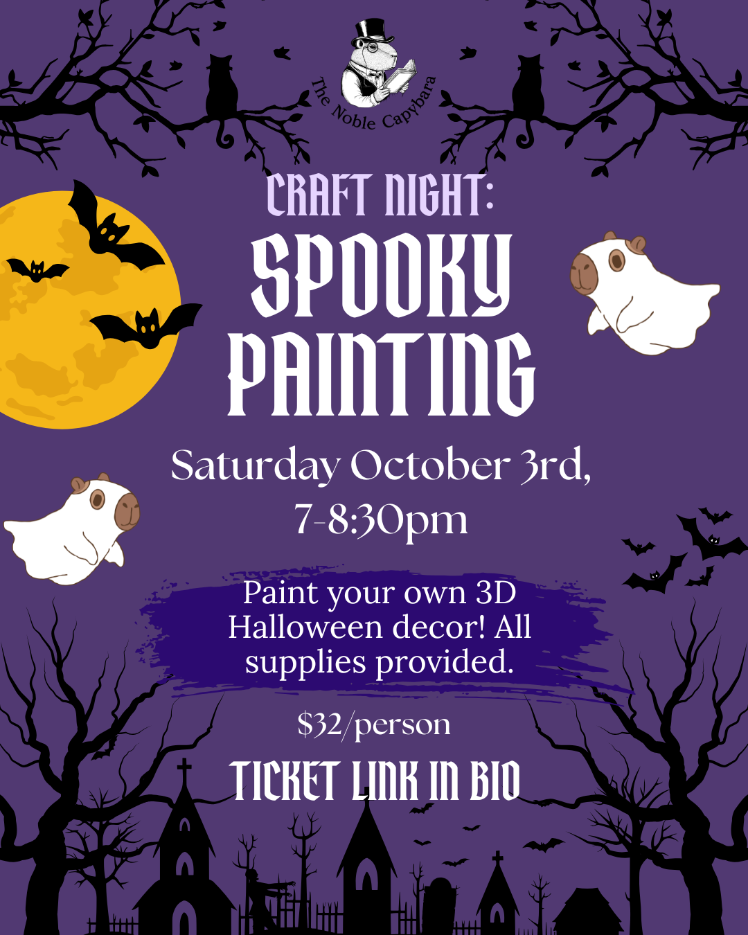Craft Night: Spooky Painting - October 3rd