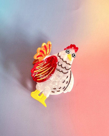 Nugget the Chicken Hair Claw Clip