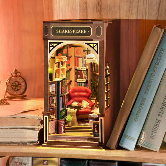 DIY Book Nook Kit: Shakespeare Bookstore
