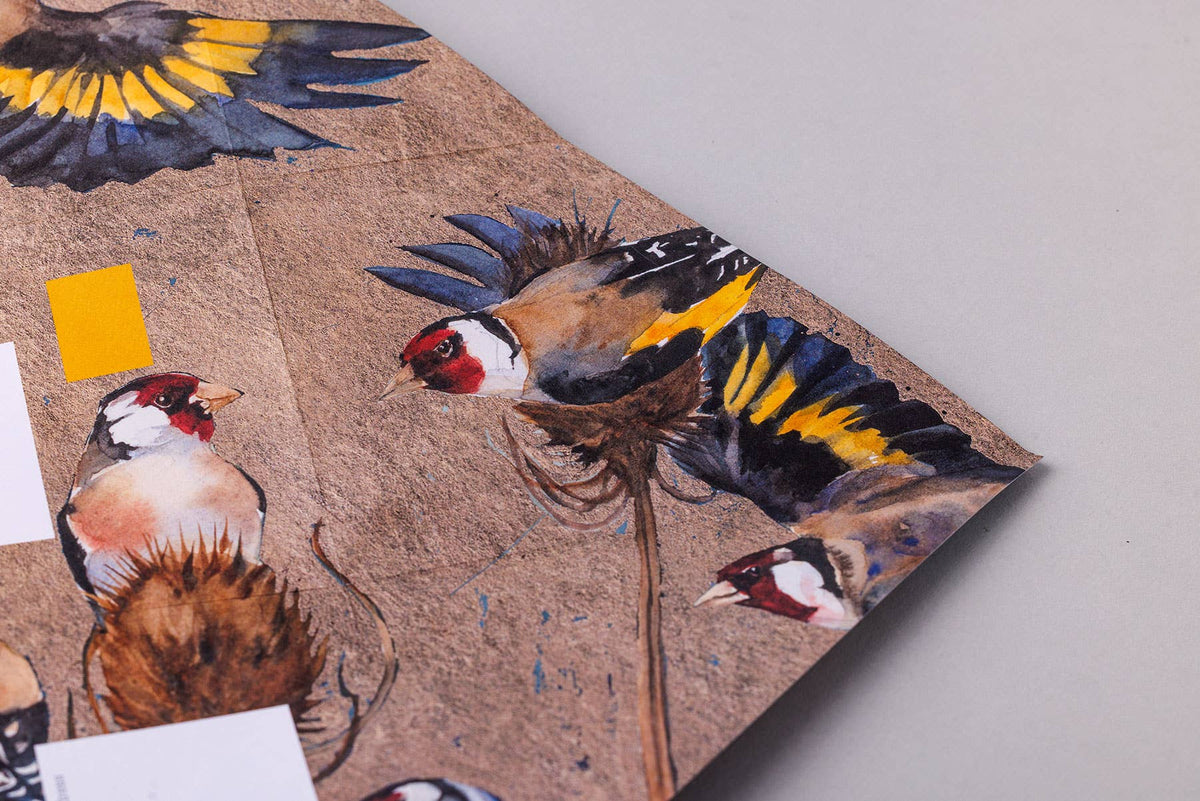 Golden Flight Pigeon Folding Letter Set (Pack of 6)