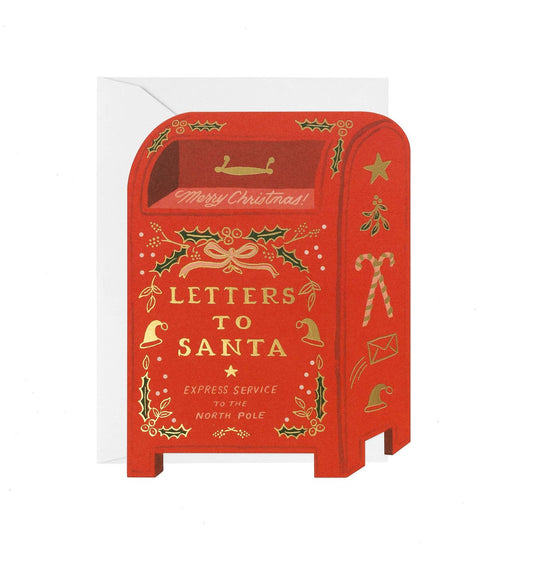 "Letters to Santa" Die-Cut Foiled Christmas Card