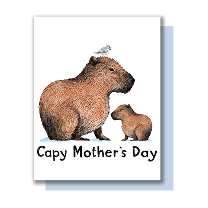 "Capy Mother's Day" Capybara Card