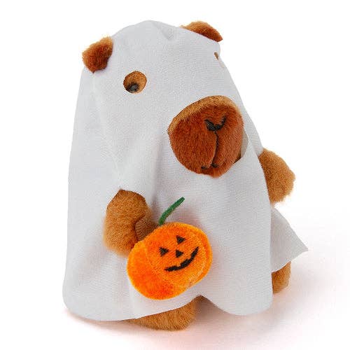 8" Halloween Ghost Capybara Glow-in-the-Dark Plush