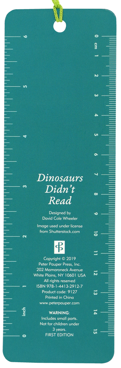 "Dinosaurs Didn’t Read" Beaded Bookmark