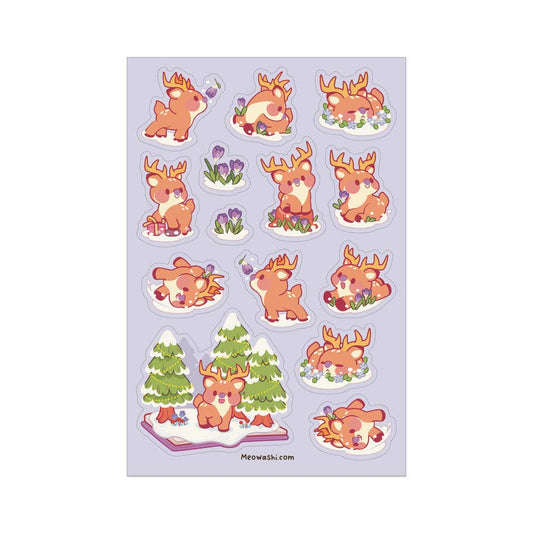 Forest Reindeer Sticker Sheet
