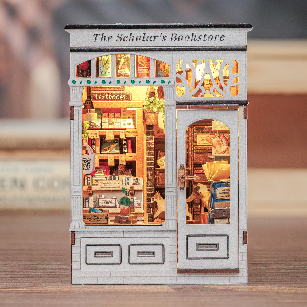 DIY Book Nook Kit: The Scholar's Bookstore
