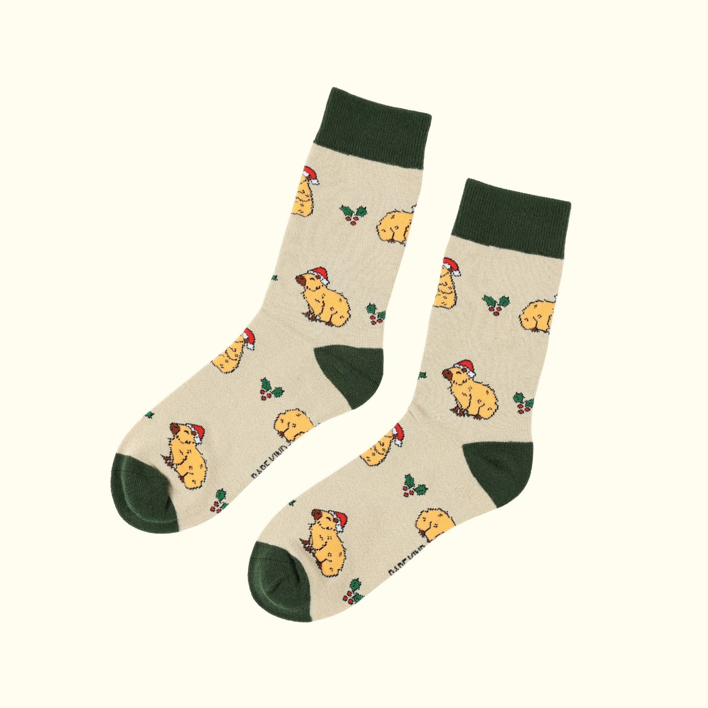Christmas Capybara Socks