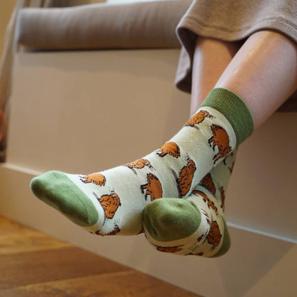 Green Capybara Socks