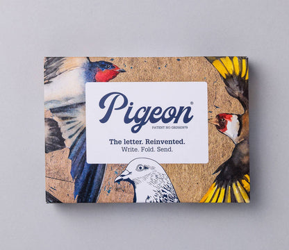 Golden Flight Pigeon Folding Letter Set (Pack of 6)