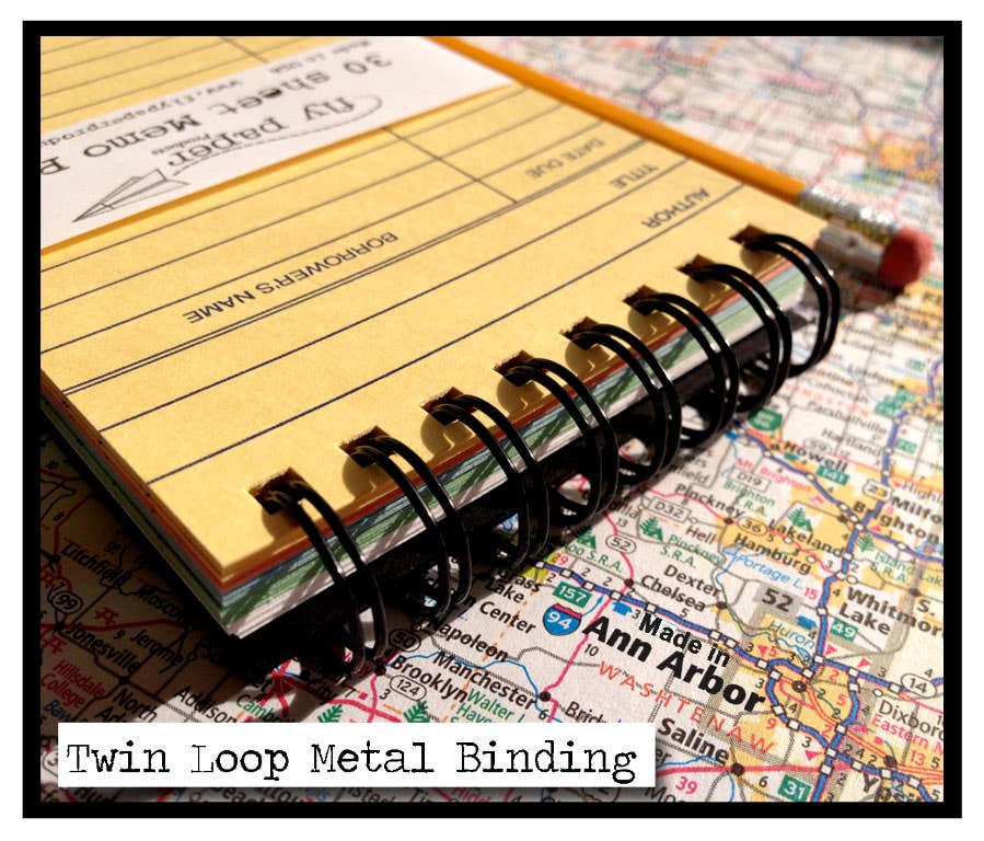 Vintage Library Card Memo Pad