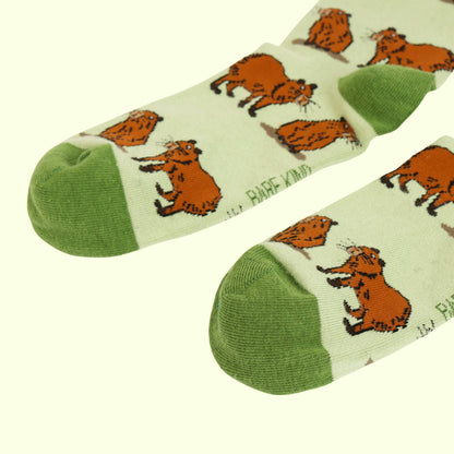 Green Capybara Socks