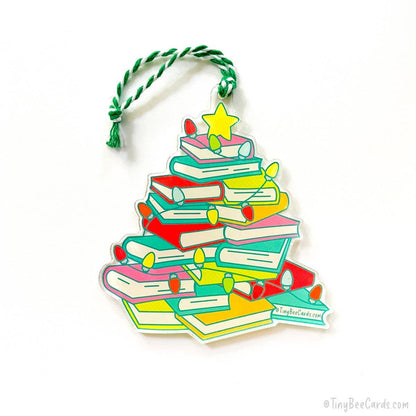 "Bookmas" Book Lover Christmas Tree Acrylic Ornament