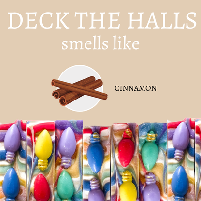 "Deck The Halls" Christmas Handmade Bar Soap