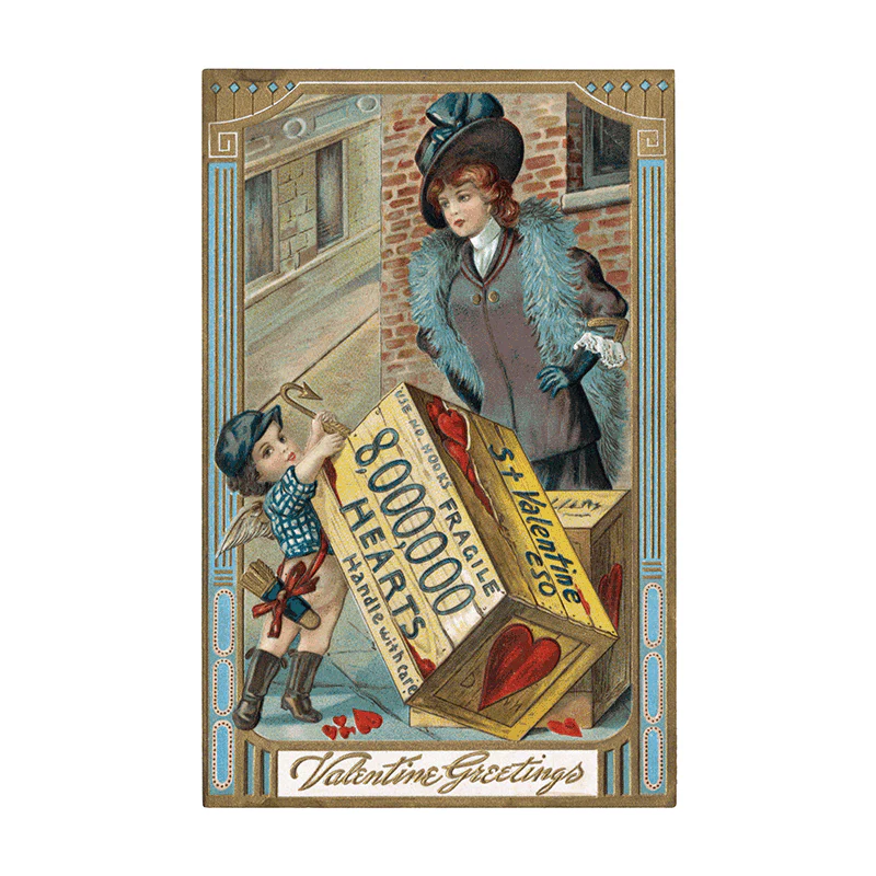 Victorian Valentine Postcard Book