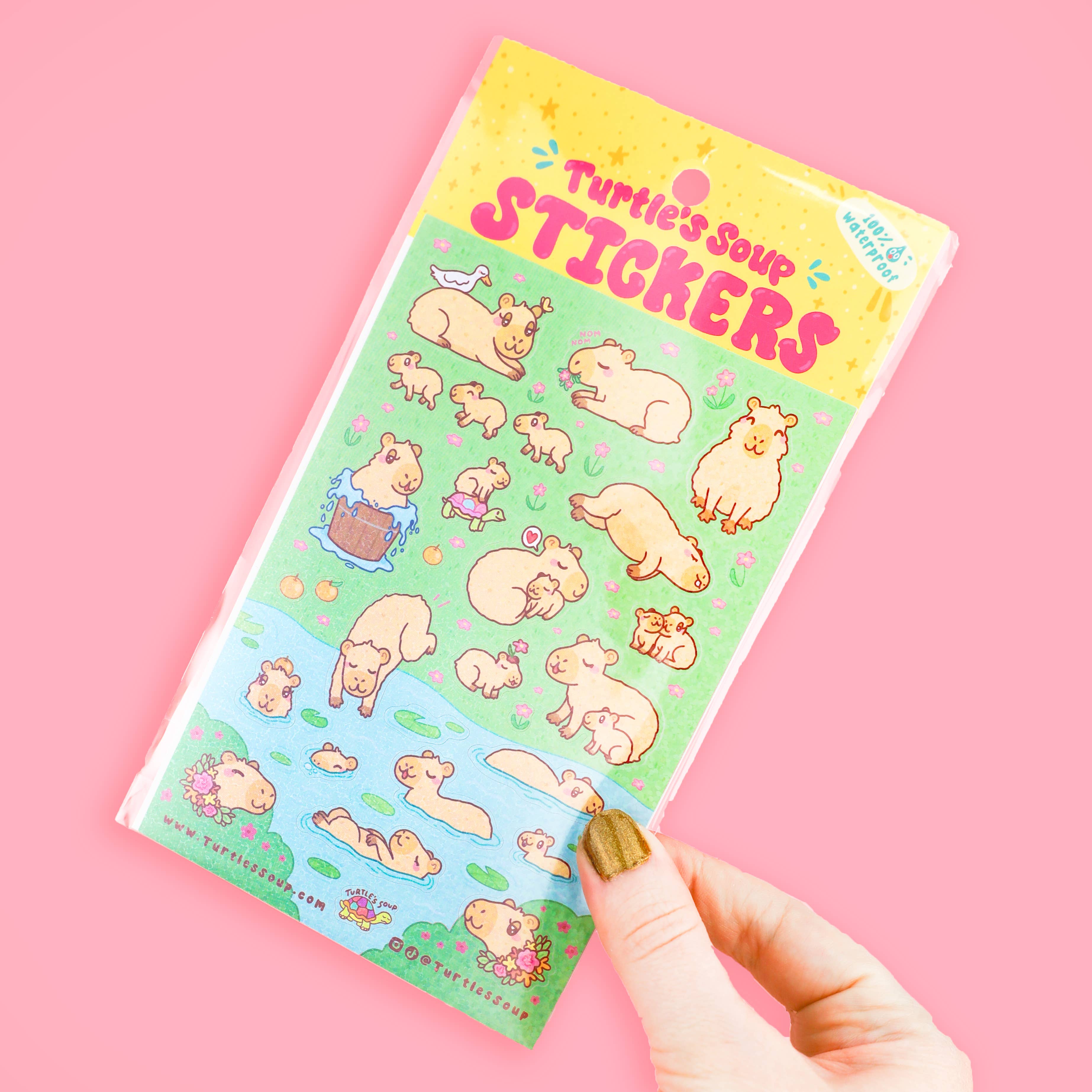 Capybara Stack Sticker